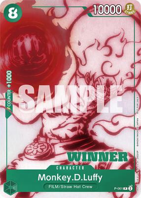 Monkey.D.Luffy (Starter Deck 11: Uta Deck Battle) [Winner] card from One Piece Promotion Cards