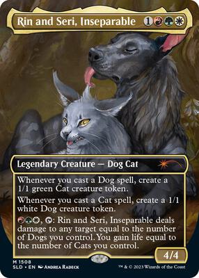 Rin and Seri, Inseparable (1508) card from Secret Lair Drop Series