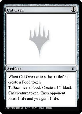 Cat Oven card from Un-Known Event Playtest Cards