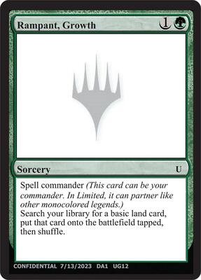 Rampant, Growth card from Un-Known Event Playtest Cards