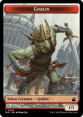 Goblin (0008) // Zombie Double-Sided Token card from Ravnica Remastered