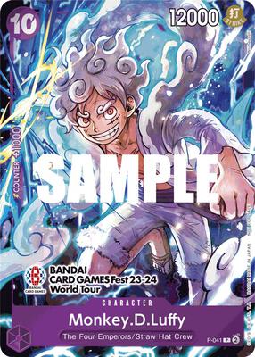 Monkey.D.Luffy (041) (BANDAI CARD GAMES Fest 23-24 World Tour) card from One Piece Promotion Cards
