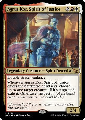 Agrus Kos, Spirit of Justice card from Murders at Karlov Manor
