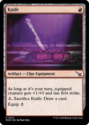 Knife card from Murders at Karlov Manor