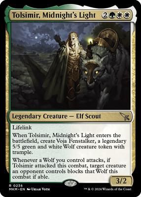 Tolsimir, Midnight's Light card from Murders at Karlov Manor