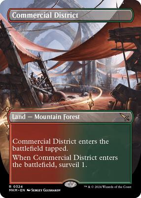 Commercial District (Borderless) card from Murders at Karlov Manor