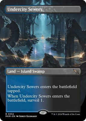Undercity Sewers (Borderless) card from Murders at Karlov Manor