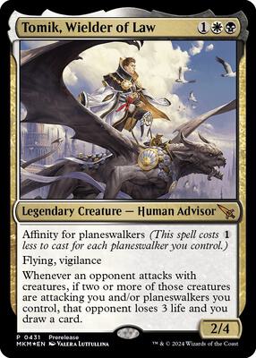 Tomik, Wielder of Law card from Prerelease Cards