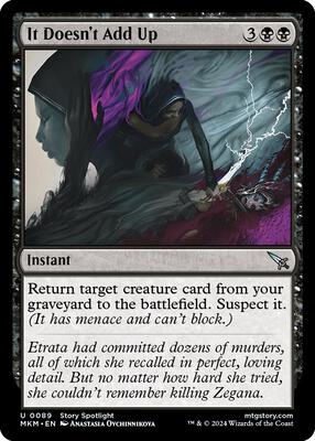 It Doesn't Add Up card from Murders at Karlov Manor