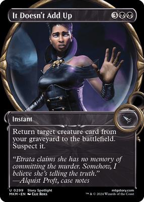 It Doesn't Add Up (Showcase) card from Murders at Karlov Manor