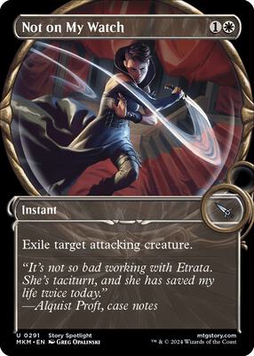 Not on My Watch (Showcase) card from Murders at Karlov Manor