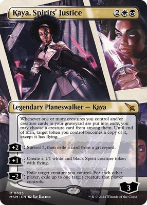 Kaya, Spirits' Justice (Borderless) card from Murders at Karlov Manor