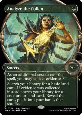 Analyze the Pollen (Showcase) card from Murders at Karlov Manor