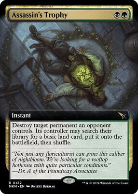 Assassin's Trophy (Extended Art) card from Murders at Karlov Manor