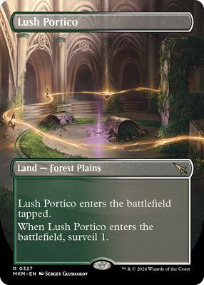 Lush Portico (Borderless) card from Murders at Karlov Manor