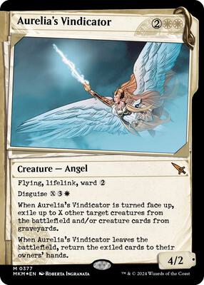 Aurelia's Vindicator (Showcase) (Invisible Ink) card from Murders at Karlov Manor