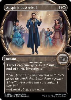 Auspicious Arrival (Showcase) card from Murders at Karlov Manor