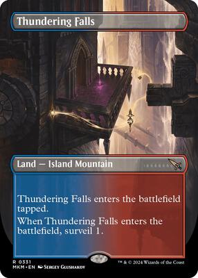 Thundering Falls (Borderless) card from Murders at Karlov Manor