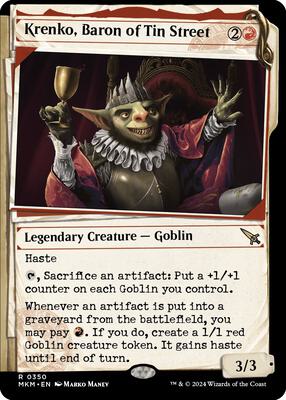 Krenko, Baron of Tin Street (Showcase) card from Murders at Karlov Manor