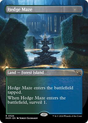 Hedge Maze (Borderless) card from Murders at Karlov Manor