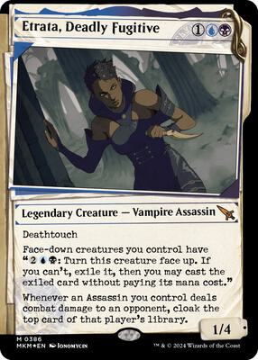 Etrata, Deadly Fugitive (Showcase) (Invisible Ink) card from Murders at Karlov Manor