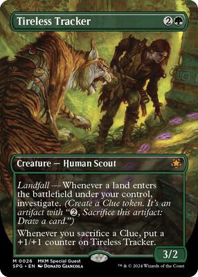 Tireless Tracker (Borderless) card from Special Guests