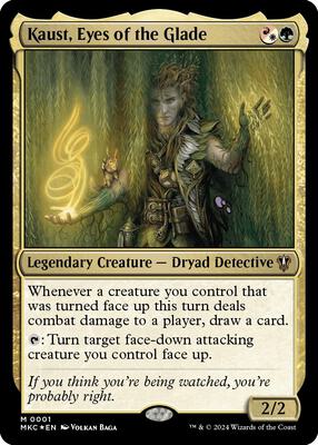 Kaust, Eyes of the Glade card from Commander: Murders at Karlov Manor