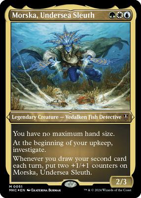 Morska, Undersea Sleuth (Display Commander) - Thick Stock card from Commander: Murders at Karlov Manor