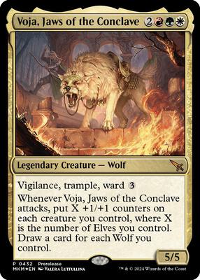 Voja, Jaws of the Conclave card from Prerelease Cards