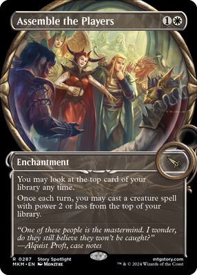 Assemble the Players (Showcase) card from Murders at Karlov Manor