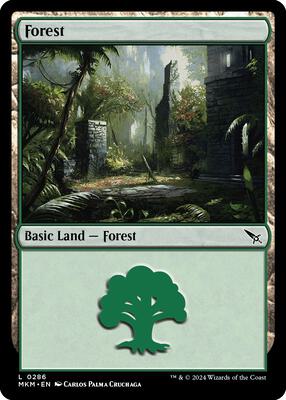 Forest (0286) card from Murders at Karlov Manor