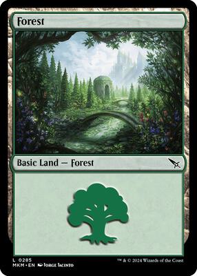 Forest (0285) card from Murders at Karlov Manor