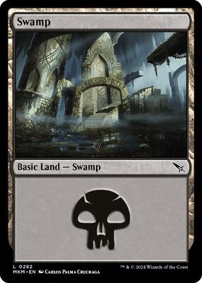 Swamp (0282) card from Murders at Karlov Manor