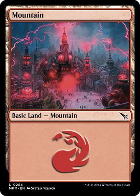 Mountain (0284) card from Murders at Karlov Manor