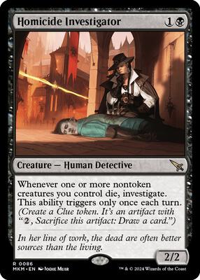 Homicide Investigator card from Murders at Karlov Manor