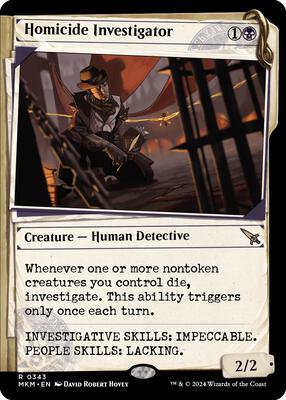 Homicide Investigator (Showcase) card from Murders at Karlov Manor