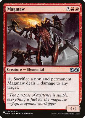 Magmaw card from The List Reprints