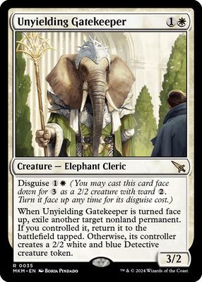 Unyielding Gatekeeper card from Murders at Karlov Manor