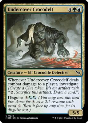 Undercover Crocodelf (a) card from Murders at Karlov Manor