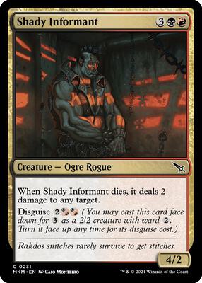 Shady Informant card from Murders at Karlov Manor
