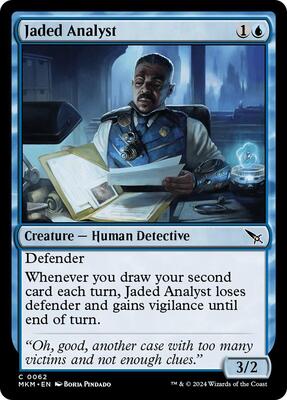 Jaded Analyst card from Murders at Karlov Manor