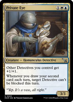 Private Eye card from Murders at Karlov Manor