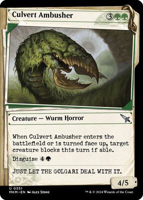 Culvert Ambusher (Showcase) card from Murders at Karlov Manor