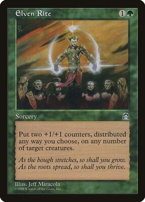 Elven Rite card from Stronghold