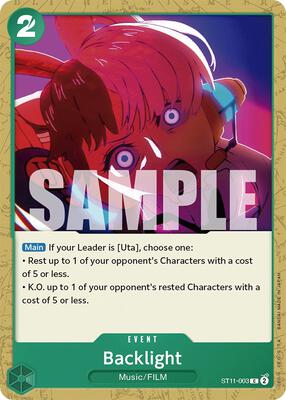 Backlight card from Starter Deck 11: Uta