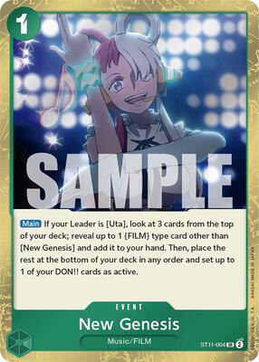 New Genesis card from Starter Deck 11: Uta