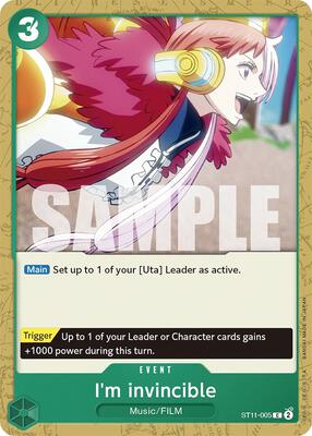 I'm invincible card from Starter Deck 11: Uta