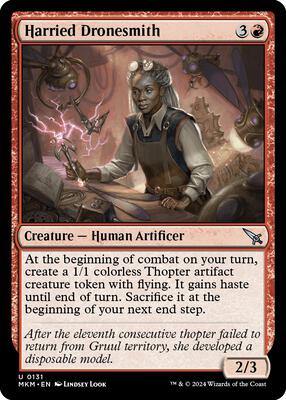 Harried Dronesmith card from Murders at Karlov Manor