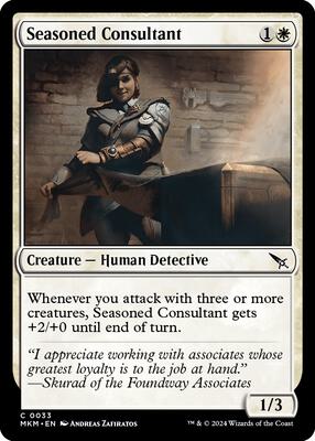 Seasoned Consultant card from Murders at Karlov Manor
