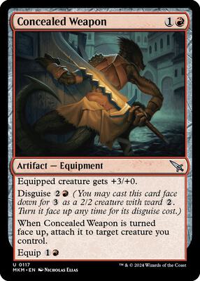 Concealed Weapon card from Murders at Karlov Manor